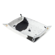 Load image into Gallery viewer, Cowhide Trinket Tray- Rectangle- 2 Colors