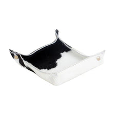 Load image into Gallery viewer, Cowhide Trinket Tray- 2 Colors