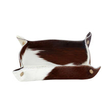 Load image into Gallery viewer, Cowhide Trinket Tray- 2 Colors