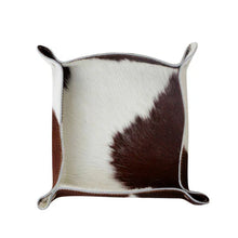 Load image into Gallery viewer, Cowhide Trinket Tray- 2 Colors