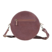Load image into Gallery viewer, leather canteen purse, crossbody canteen purse, circle bag
