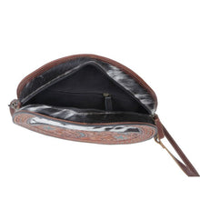 Load image into Gallery viewer, leather cowhide canteen purse 
